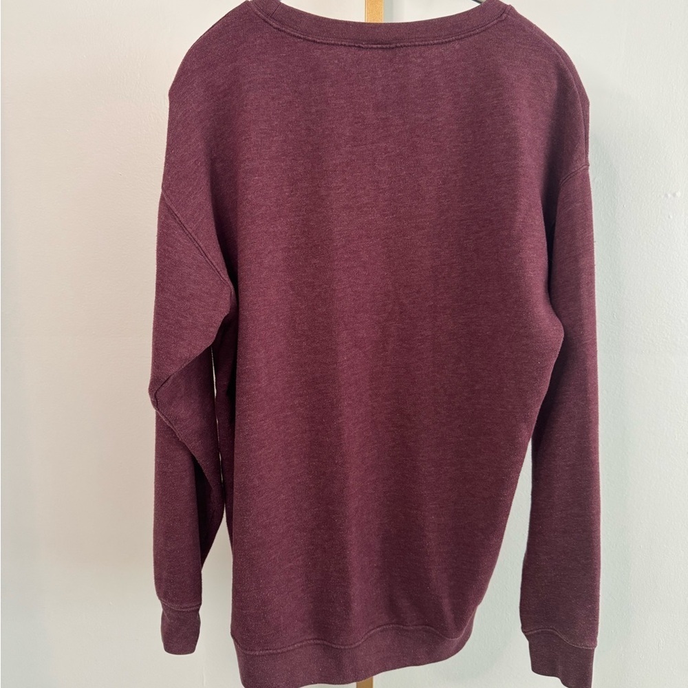 PINK Victoria's Secret Maroon Crewneck Sweater - Picture 3 of 5